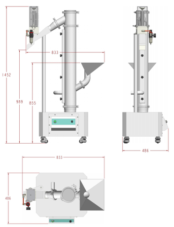 Máquina pulidora de granalla vertical de alta precisión JFP-B